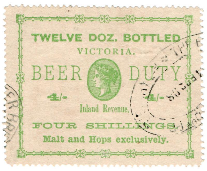 (I.B) Australia - Victoria Revenue : Beer Duty 4/-