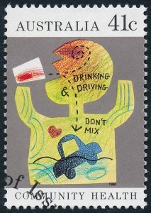 Australia 1990 41c Community Health Drinking & Driving Don't Mix SG1238 Fine Use