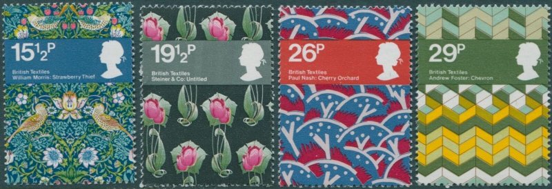 Great Britain 1982 SG1192-1195 QEII Textiles set MNH