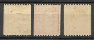 Doyle's_Stamps: MH 1916 to 1918 Washington Coil Singles, #486* #488* #489*