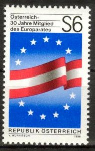 Austria 1986 Member of the Council of Europe Flag Mi. 1842 MNH