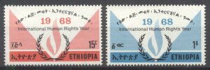 Ethiopia 1968 International Human Rights MNH VF