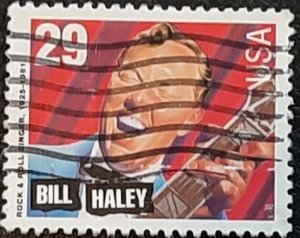 US Scott # 2725; used 29c Bill Haley from 1993; VF centering; off paper