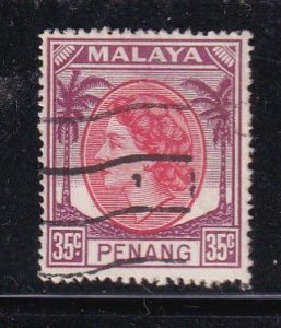 Malaya Penang 1954 Sc 40 35c Used