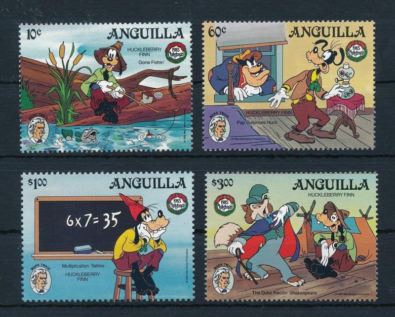 [22108] Anguilla 1985 Disney Christmas 150th Birthday Mark Twain MNH