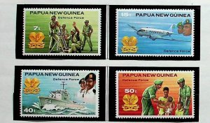 Papua New Guinea Sc 536-9 MNH SET of 1981 - Defense Force Soldiers