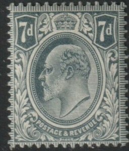 Sc# 145 Great Britain 1910 KEVII 7 pence MLMH CV $42.50 Stk #4