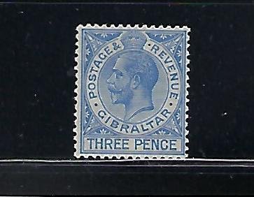 GIBRALTAR SCOTT #94 1930 GEORGE V 3P (ULTRAMARINE)  MINT LIGHT HINGED