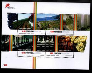 Portugal Madeira Scott 256  MNH** Wine souvenir sheet