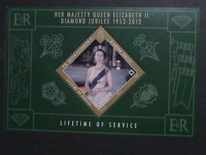 GIBRALTAR-2012- SC# 1325 SILVER JUBILEE  QUEEN ELIZABETH II-LIVE TIME SERVICE