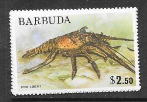 Barbuda #185 $2.50 Spiny Lobster  (MNH) CV$2.50