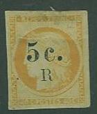 Reunion SC# 6  5c. R overprint on French Colonies 40c MH