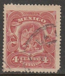 MEXICO 306, 4¢ EAGLE COAT OF ARMS. USED. VF. (931)