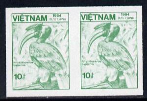 Vietnam 1984 Hornbill 10d emerald unmounted mint imperf p...