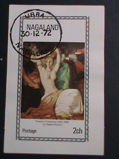 NAGALAND STAMP-1972 WORLD FAMOUS NUDE PAINTING CTO SHEET VERY FINE