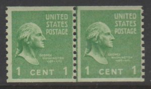 U.S. Scott #839 Washington Stamps - Mint Set of Pairs & Singles