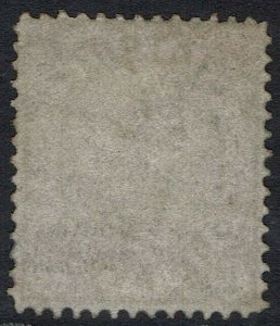 VICTORIA 1878 QV 1D ON DRAB EMERGENCY PAPER USED 