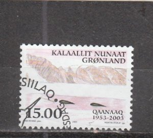 Greenland  Scott#  413  Used  (2003 Town of Qaanaaq, 50th Anniversary)