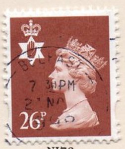 Great Britain Northern Ireland NIMH60 1993 26p brown Machin Head stamp used