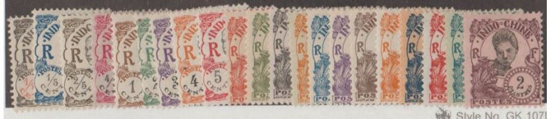 Indo-China Scott #94-114 Stamps - Mint H/NH Set