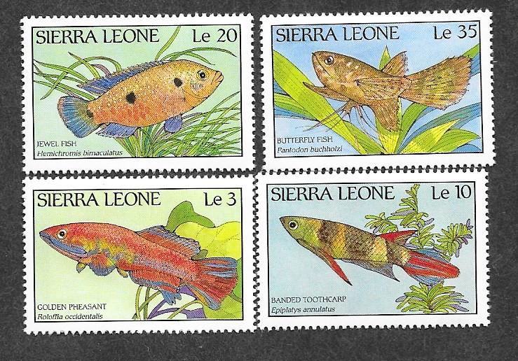 Sierra Leone 959-962 Mint NH MNH Tropical Fish!