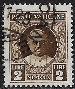 Vatican City #10 Used Stamp - Pope Pius XI