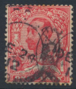 Great Britain SC# 156*  SG 336  George V Downey Head Used see detail & scans