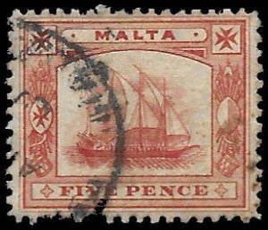 Malta 16   1899   5  pence  fine used