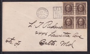 1925 Sc 551 1/2c Nathan Hale FDC Washington DC cancel without cachet CV $20 (1B