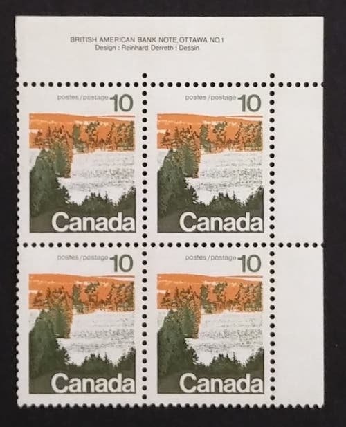 Canada 594 Plate Block UR VF MNH