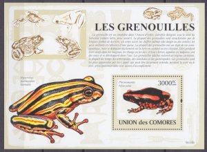 2009 Comoro Islands 2169/B481 Reptiles / Frogs 15,00 €