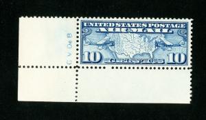 US Stamps # C7 XF Engraver's Initials OG NH