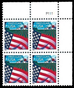 PCBstamps   US #3448 PB $1.36(4x(34c))Flag over Farm, perf. 11.25, MNH, (PB-2a)