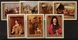 HUNGARY SG3023/9 1976 PAINTINGS MNH