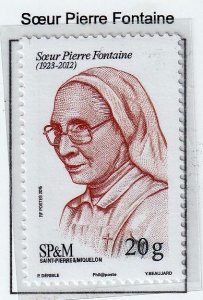 SPM , St. Pierre et Miquelon 2016 - Sister Pierre Fontaine   - MNH   # 1037