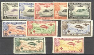 SPAIN #B14 : CB5 Mint NH - 1926 Map and Plane Set