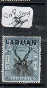 LABUAN  2C  DEER     SG 90   MOG         P0529C H