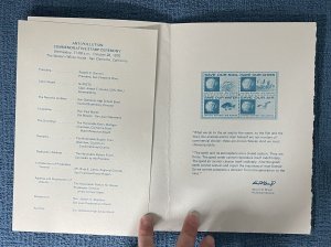 USPS First Day Ceremony Program & Cancel for Scott#1410-13, 6c Anti-Pollution