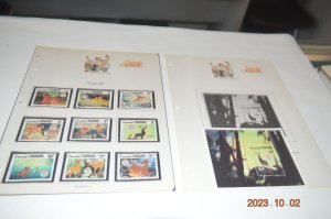 The Disney World of Postage Stamps Album mnh stamps and souvenir sheets