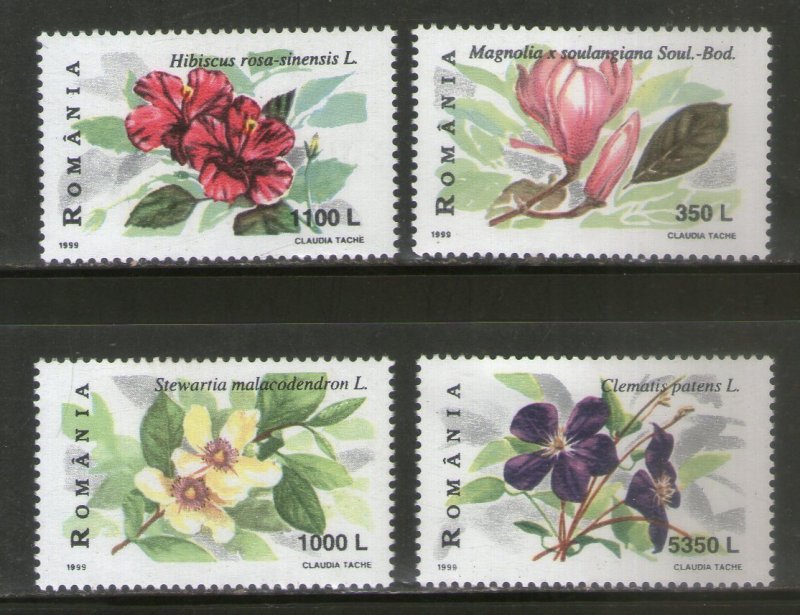 Romania 1999 Orchids Flower Plant Sc 4278-81 4v MNH # 2573