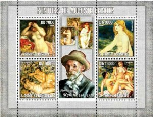 S. TOME & PRINCIPE 2006 - Paintings of Renoir 4v - YT 2078-2081,  Mi 2828-2831