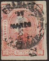 Mexico SG#94 Used - 1872 25c.  - PersonalitiesHidalgo