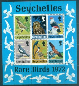 Seychelles 1972 Rare Birds MS MUH