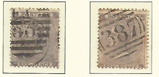 Great Britain Stamp Collection on Lighthouse Page 1862-64, #34, 39, 42 SCV $1860