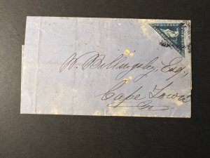 1860 Cape of Good Hope Folded Letter Cover to Cape Town