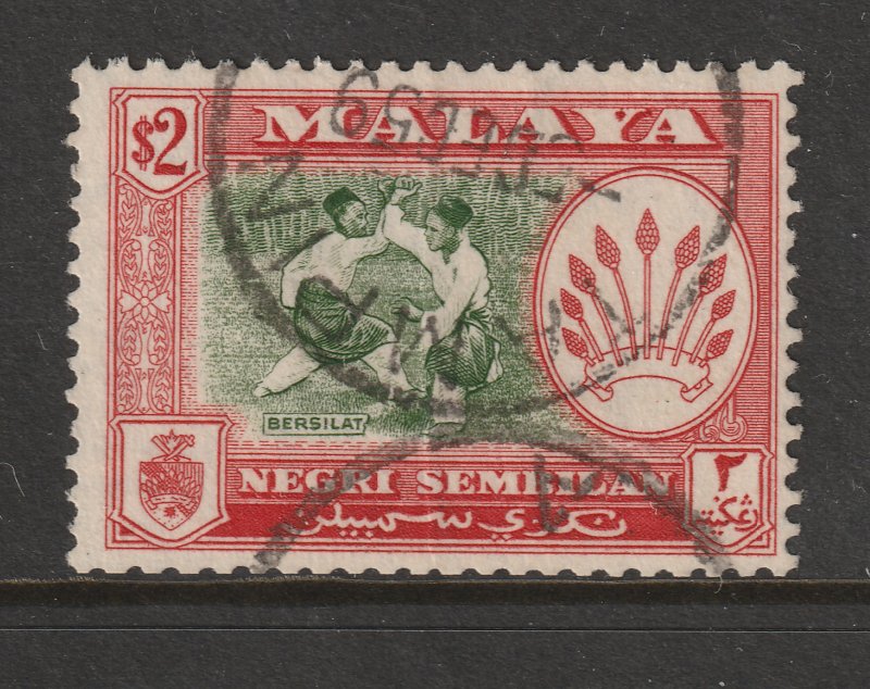 Negri Sembilan a used $2 from the 1957 set