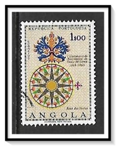 Angola #548 Compass Rose Used