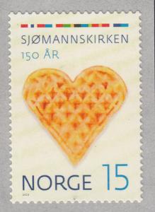 Norway 2014 15k Heart-shaped waffle, flag stripes - Norwegian Church Abroad 1...