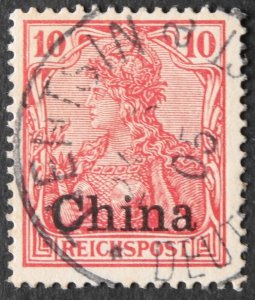 German Post Offices in China 1901 Ten Pfennig with TIENTSIN postmark