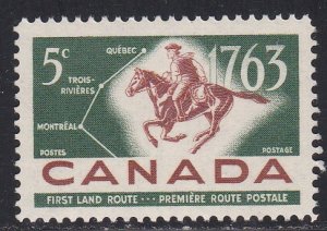 Canada # 413, Postrider, First Land Route, Mint NH